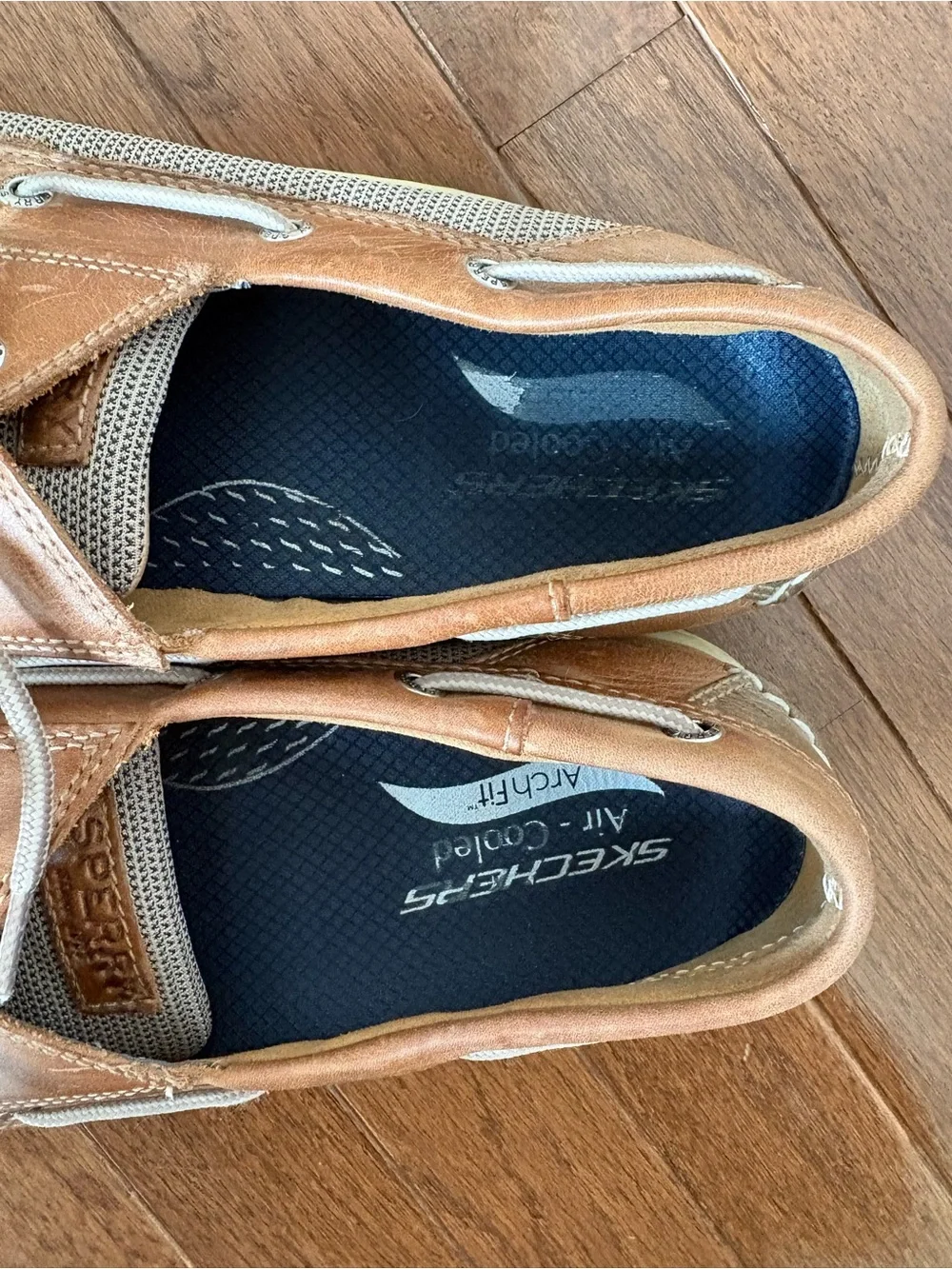 Sperry Tan Leather Boat Shoes